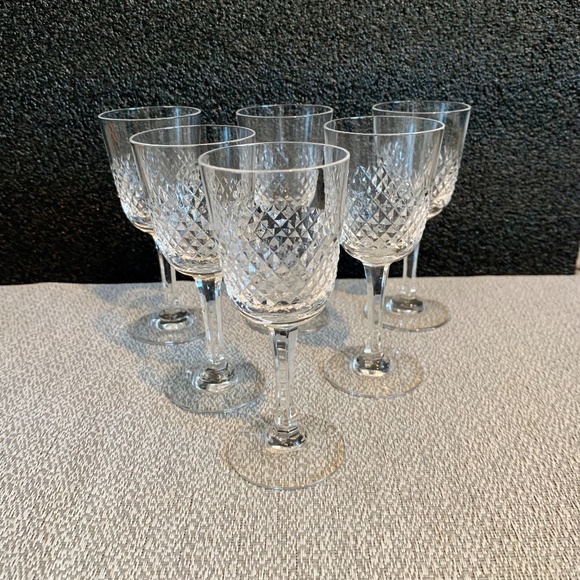 Mid-Century Modern Crystal Stemware Barware Cordial - set of 6 - Picture 1 of 5